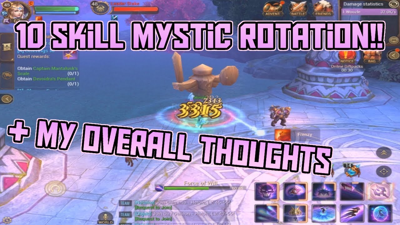 NEW 10 Skills Mystic DPS Rotation Guide + Overall Thoughts! | Crusaders of Light