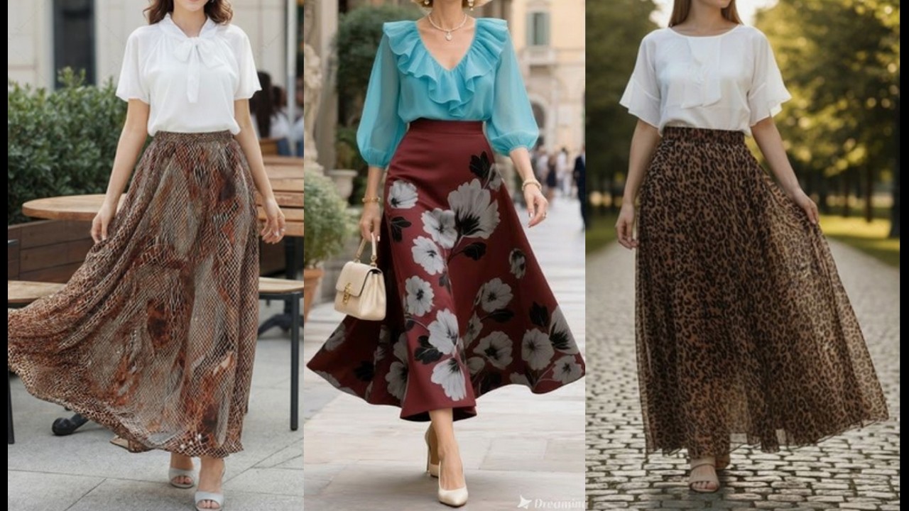 Summer Long Skirt Outfit Ideas
