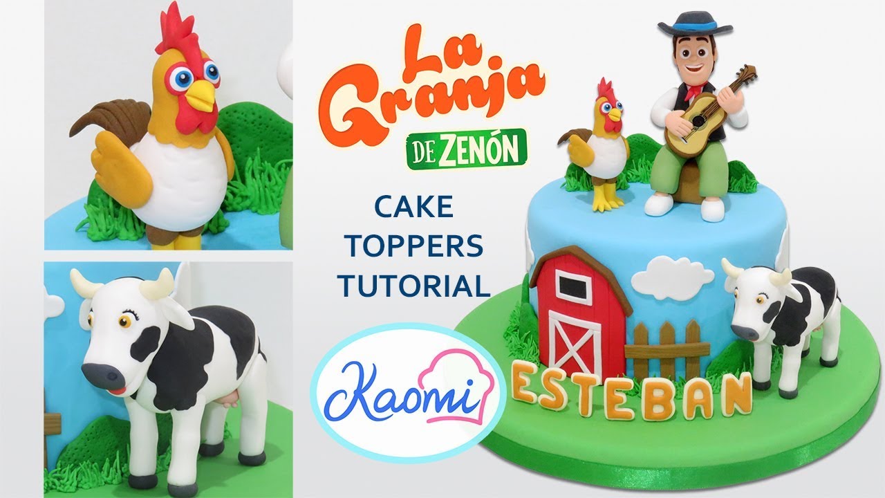 ZENON'S FARM: BARTOLITO and LOLA THE COW for Cakes/ LA GRANJA DE ZENÓN para tortas: BARTOLITO y LOLA