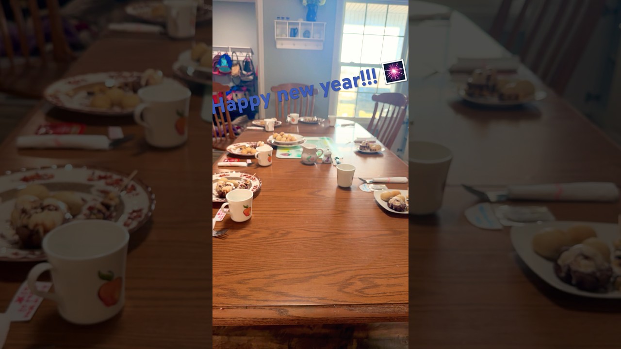 Happy new year!!! 🎊 #newyear2026#firstbreakfast#finedining#teatime