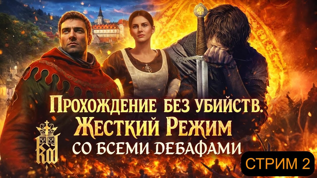 ПРОХОЖДЕНИЕ БЕЗ УБИЙСТВ. ЖЕСТКИЙ РЕЖИМ СО ВСЕМИ ДЕБАФАМИ | СТРИМ 2