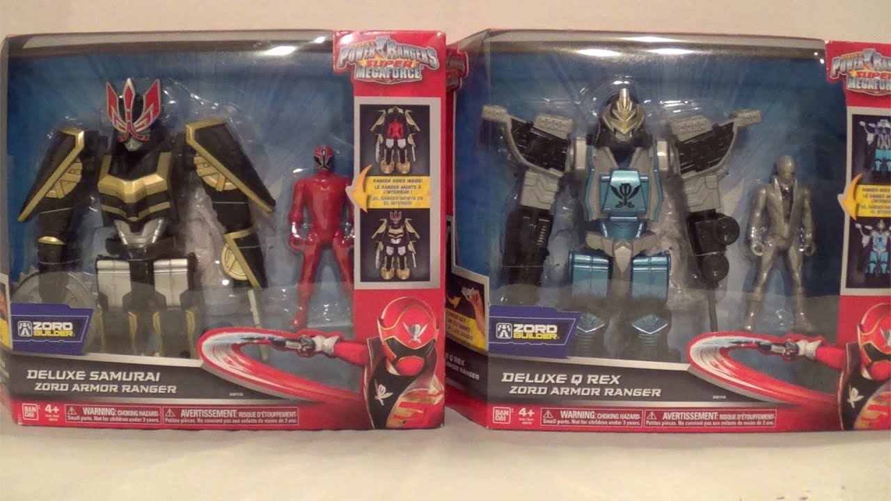 Deluxe Q-Rex/Samurai Zord Armor Rangers Review [Power Rangers Super Megaforce]