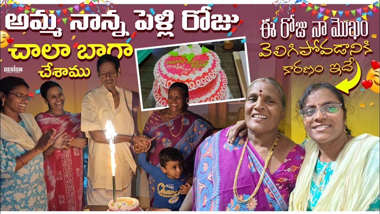 మా నానమ్మ తాతయ్య లా ఊరు వెళ్ళాను#vlog/అమ్మ నాన్న లా పెళ్లిరోజు చాలా బాగా జరిగింది/#anniversary