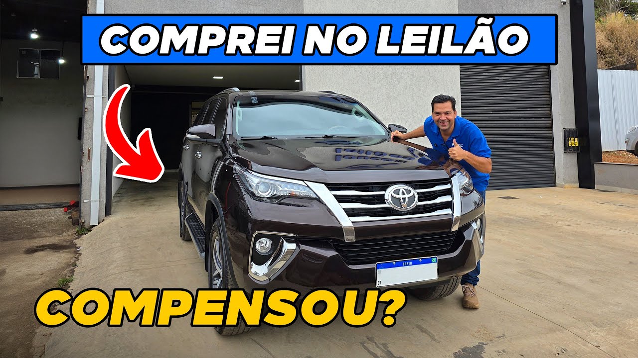 COMPREI UMA HILUX SW4 BATIDA NO LEILÃO! SERÁ QUE COMPENSOU? *Resultado final*