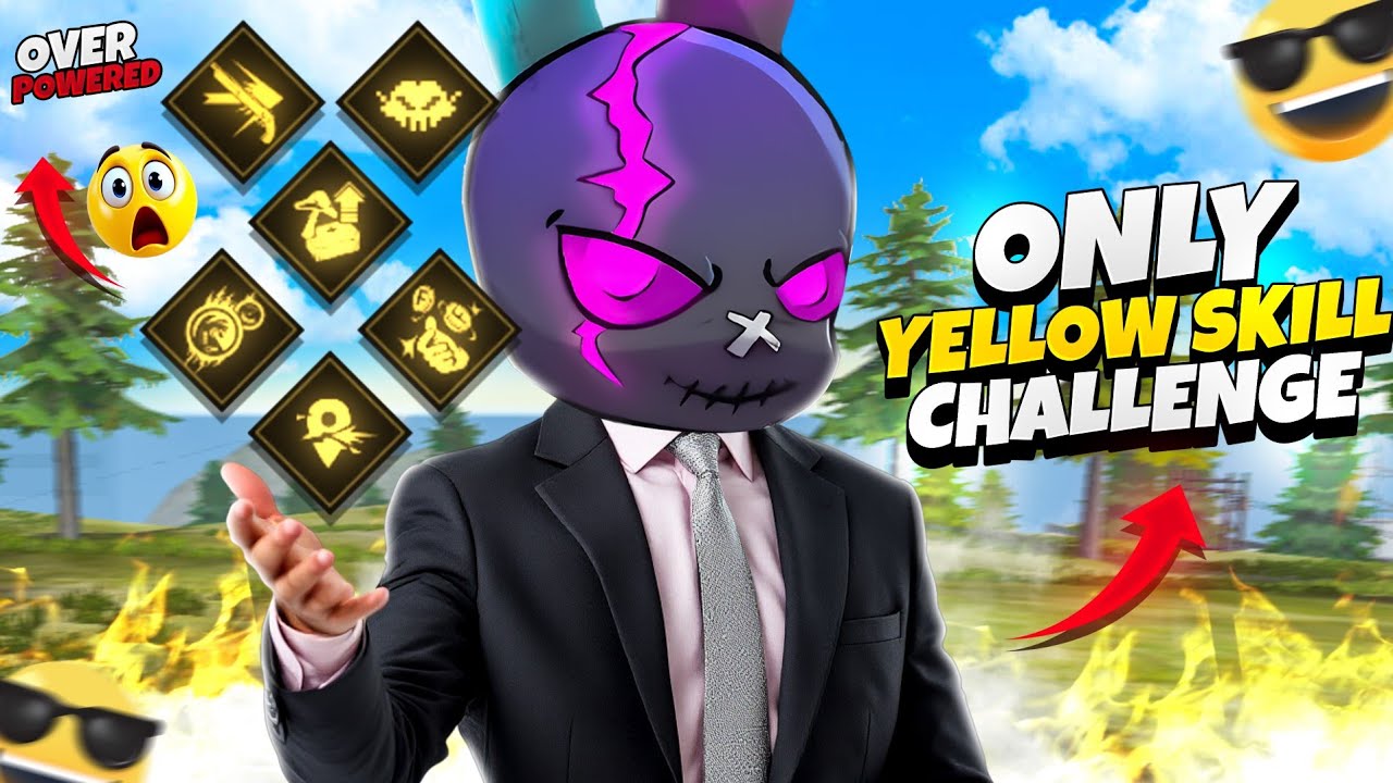 MR TRIPLE R এর বানানো শুধু হলুদ রঙের CHARACTER SKILL COMBO 🥴 YELLOW COLOR CHARACTER CHALLENGE