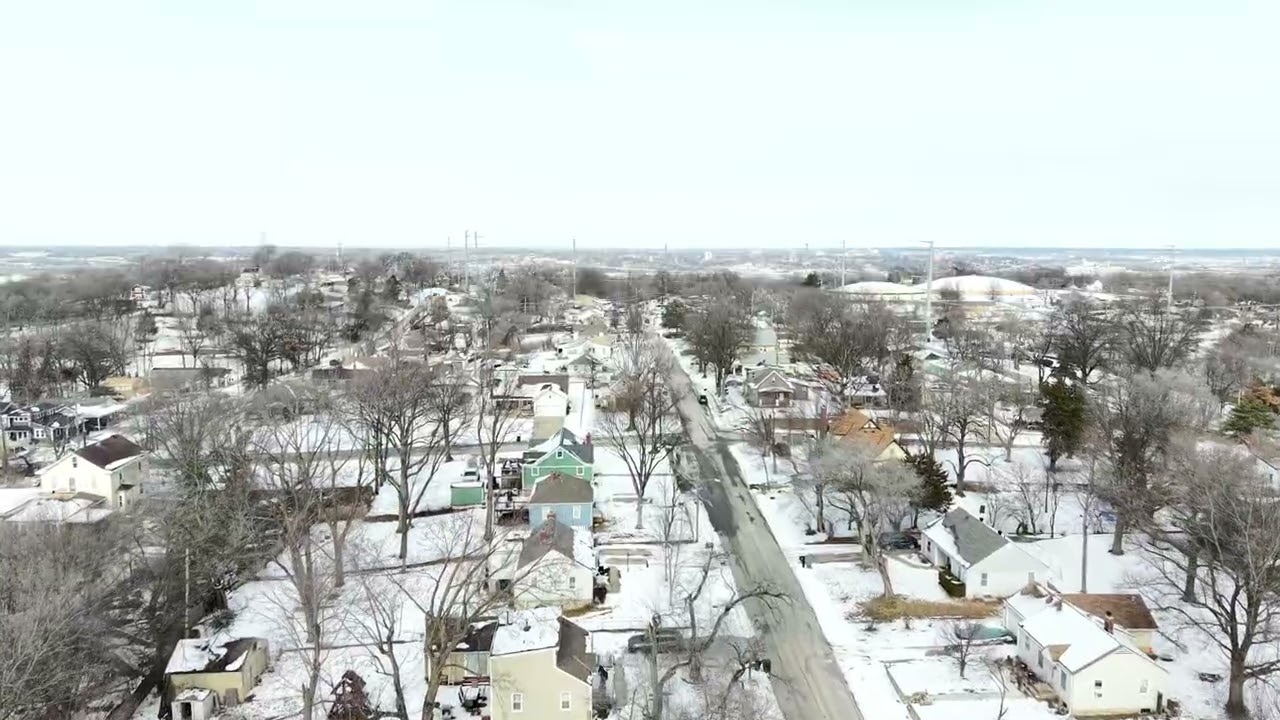 After the snow storm with the Mini 5 pro