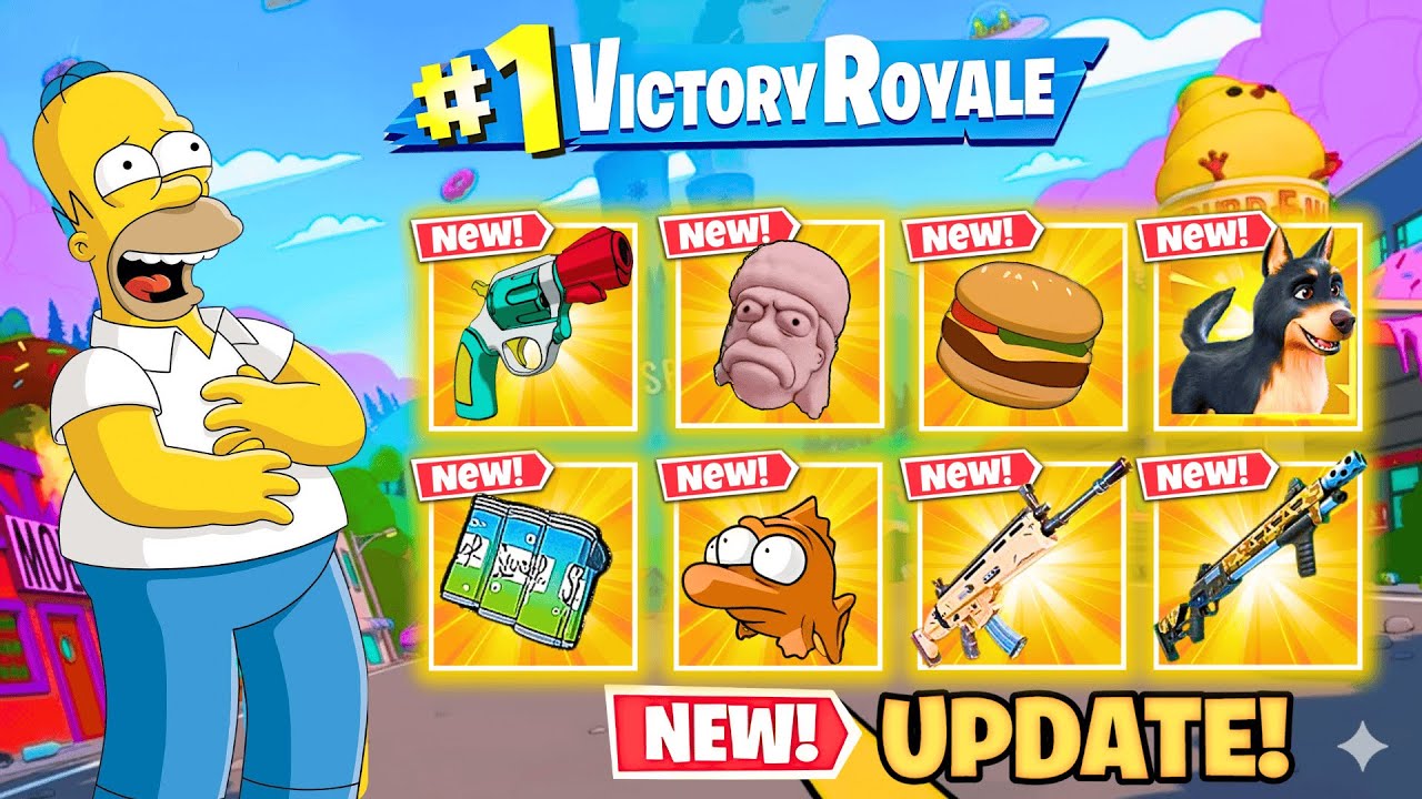 *NEW* FORTNITE SIMPSONS GAMEPLAY IS HERE!