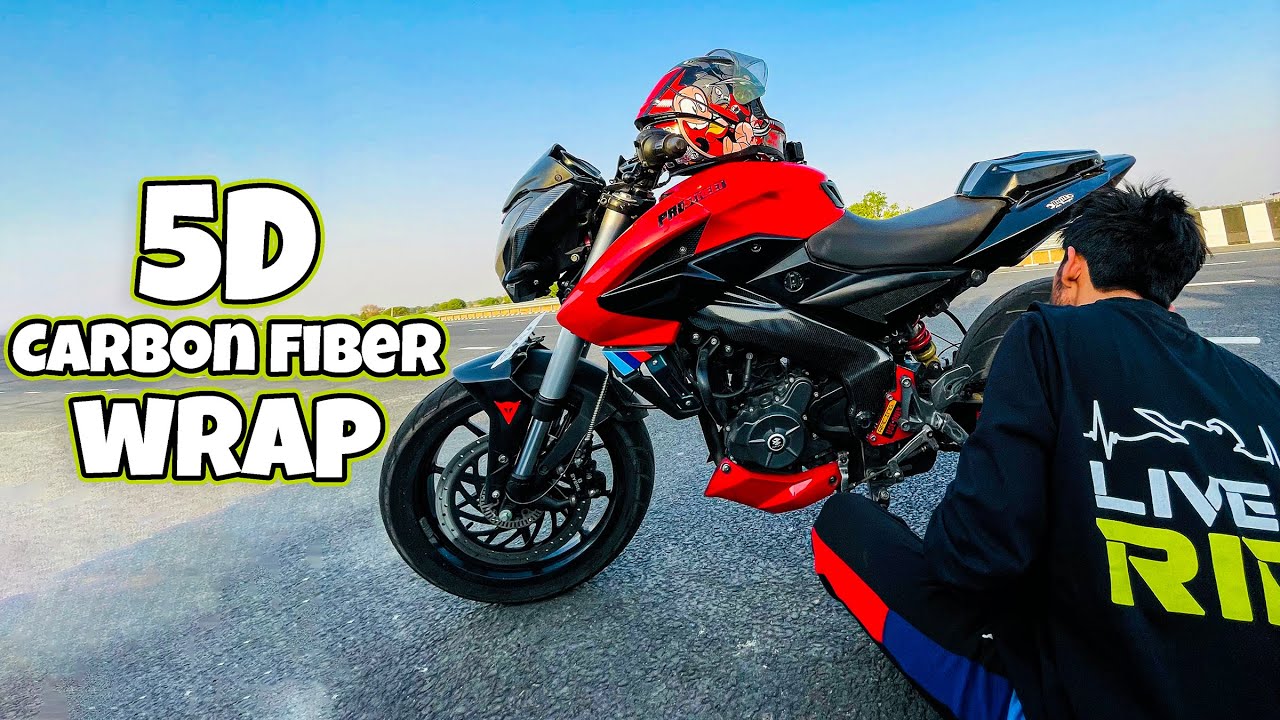 Ns200 Gets Carbon Fiber Wrap & Golden Spray Paint at Home - Project Dream Build (Part 9)