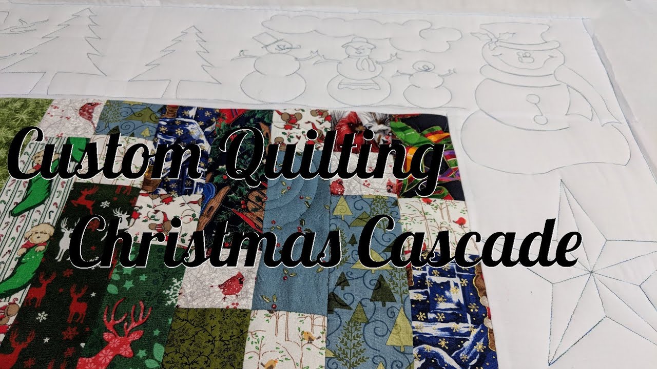 Custom Quilting Christmas Cascade