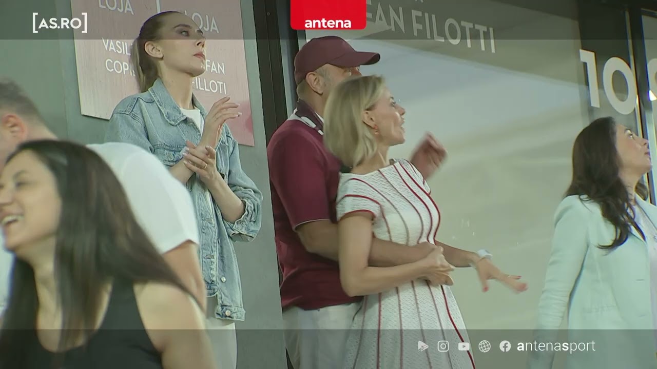 Imagini fabuloase cu soţia lui Dan Şucu! Diana s-a dezlănţuit în tribune şi a început să danseze