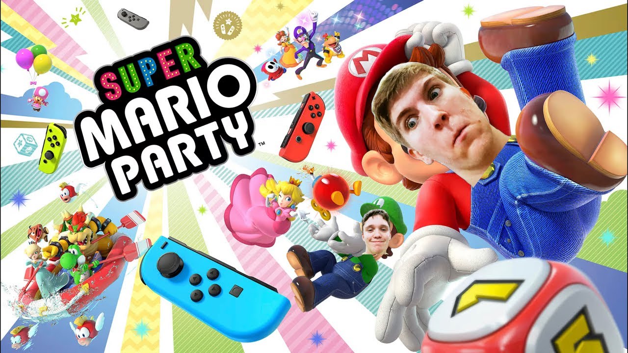 Playing Super Mario Party with @OwenR2010