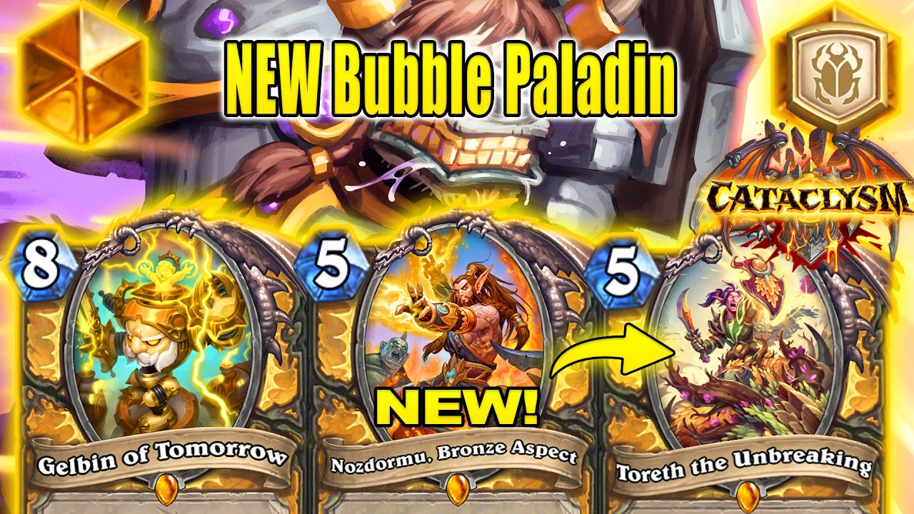 NEW Bubble Paladin Deck To Craft After Nerfs That's Over 80% Winrate! CATACLYSM | Hearthstone