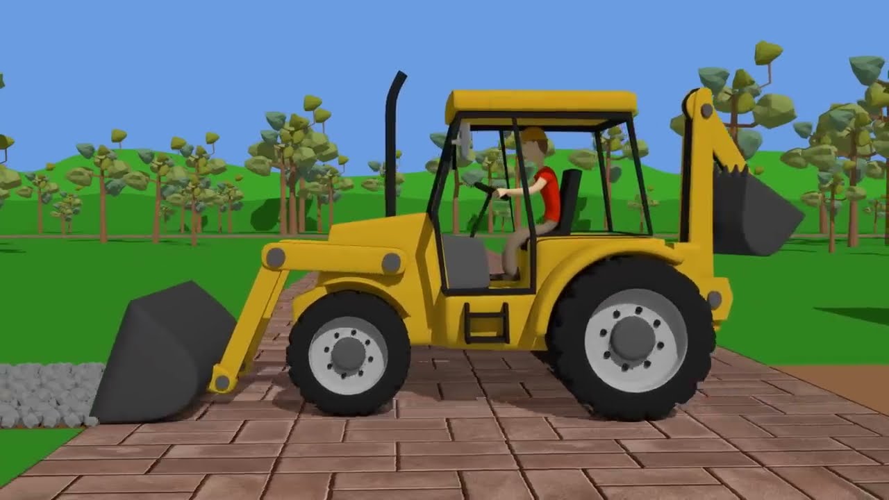 Truck & Mini Excavator with Hydraulic Hammer | Heavy Machinery in Brutal Force Action on the Farm
