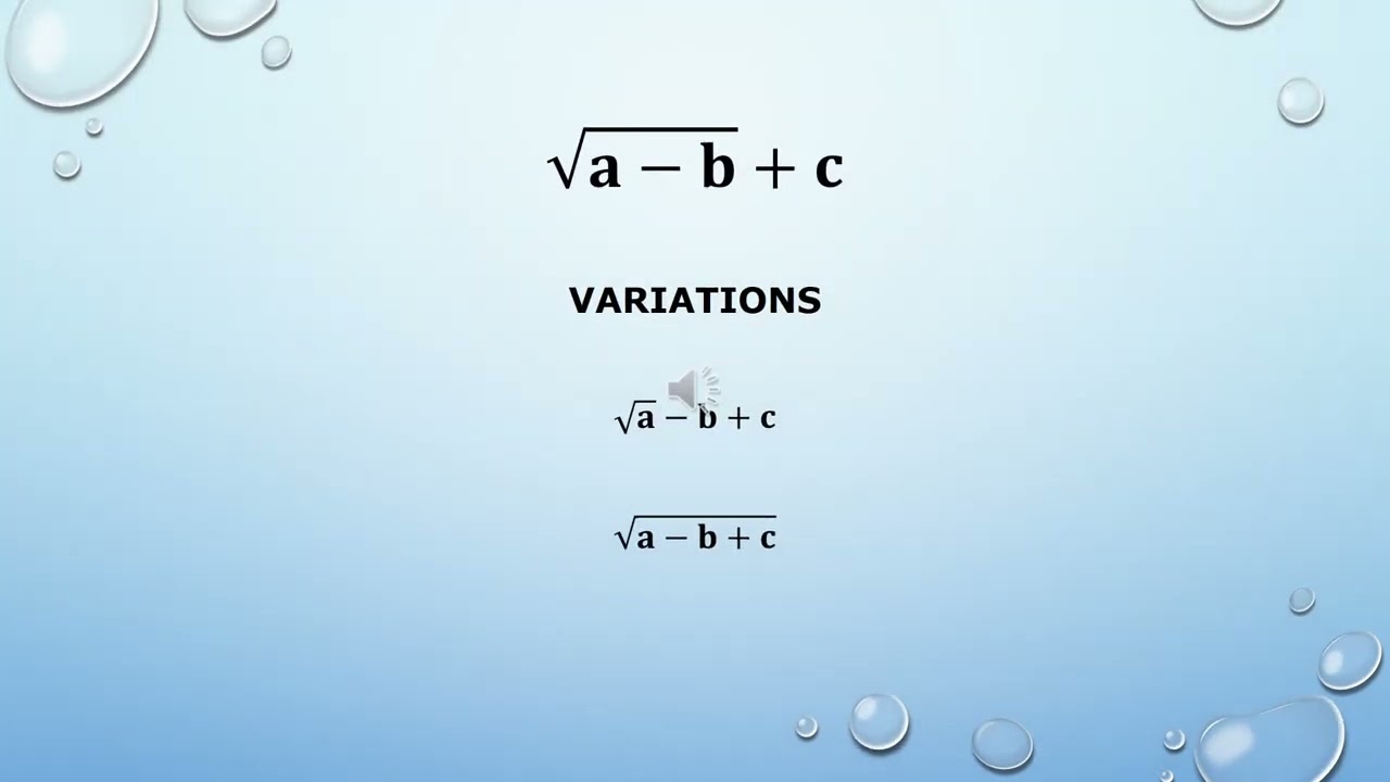 Ambiguity of Spoken Math