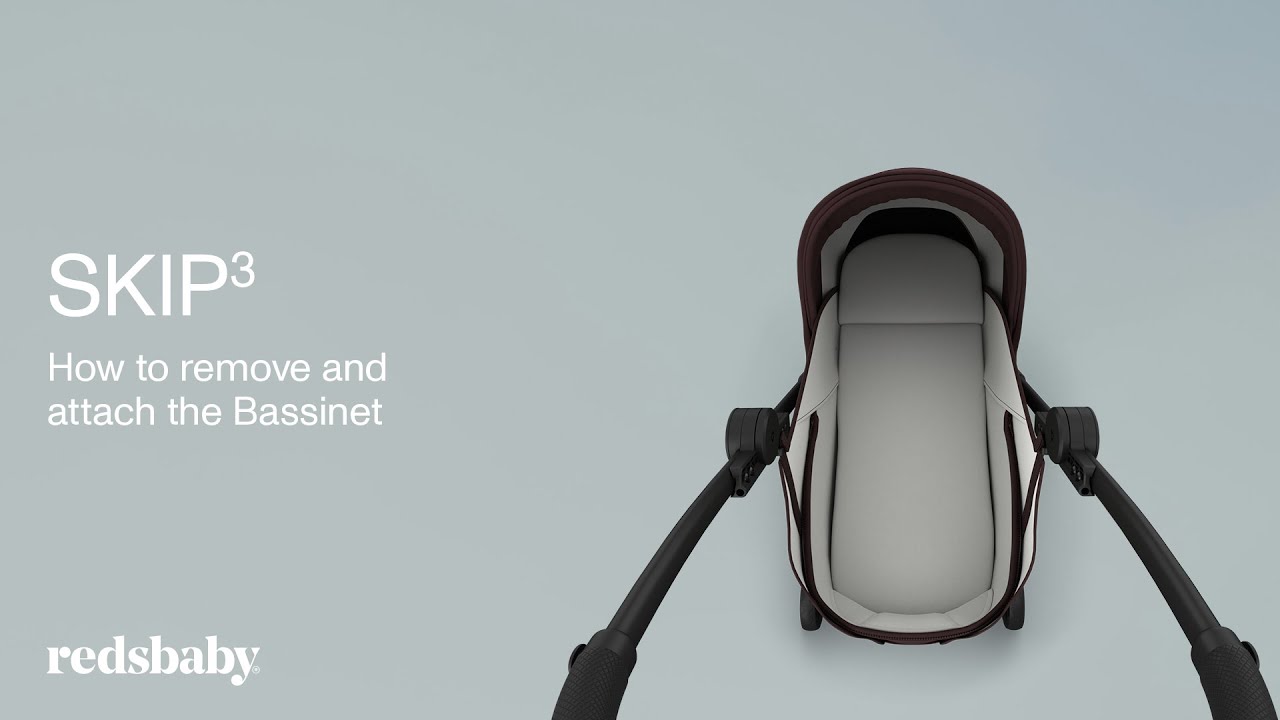 SKIP&sup3; Stroller - How to remove and attach the Bassinet