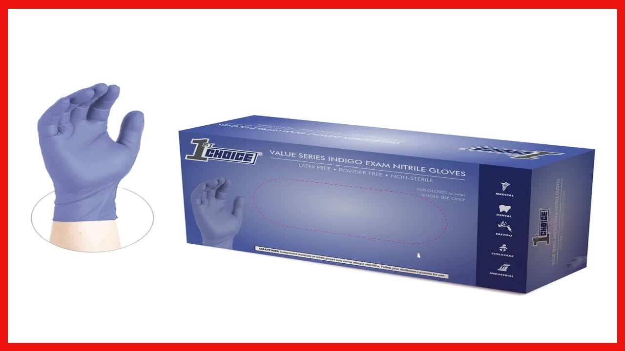 1st Choice 3 Mil Nitrile Gloves: Comfortable, Durable, and Latex-Free Protection