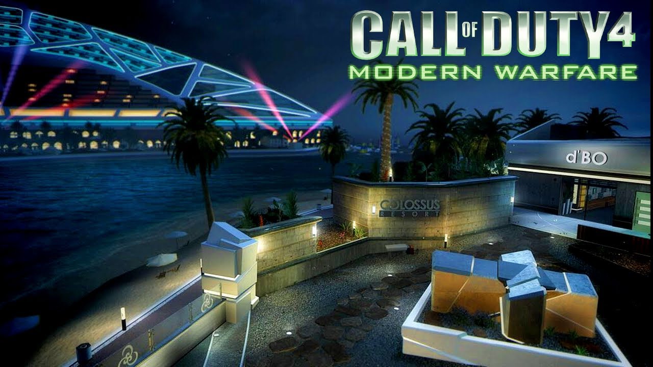 PLAZA from BLACK OPS 2 in CALL OF DUTY 4! (CoD4 Custom Maps)