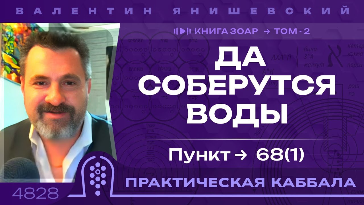 Каббала. Книга Зоар. Да соберутся Воды. пункт 68(1)