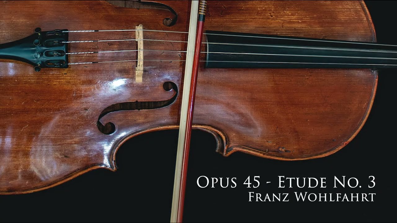Wohlfahrt Etude No. 3 - Op. 45 - Music Score for  Orchestra. Play Along. Technique for Orchestra.