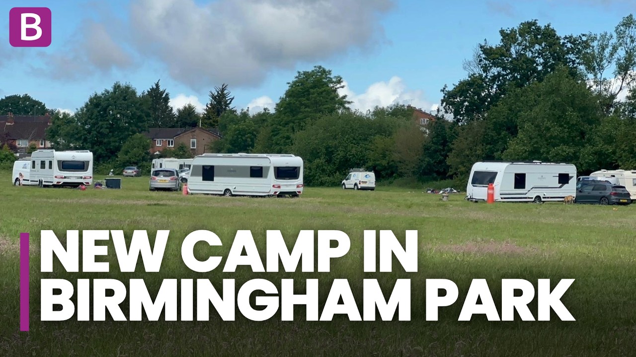 Travellers set up new camp in Birmingham park