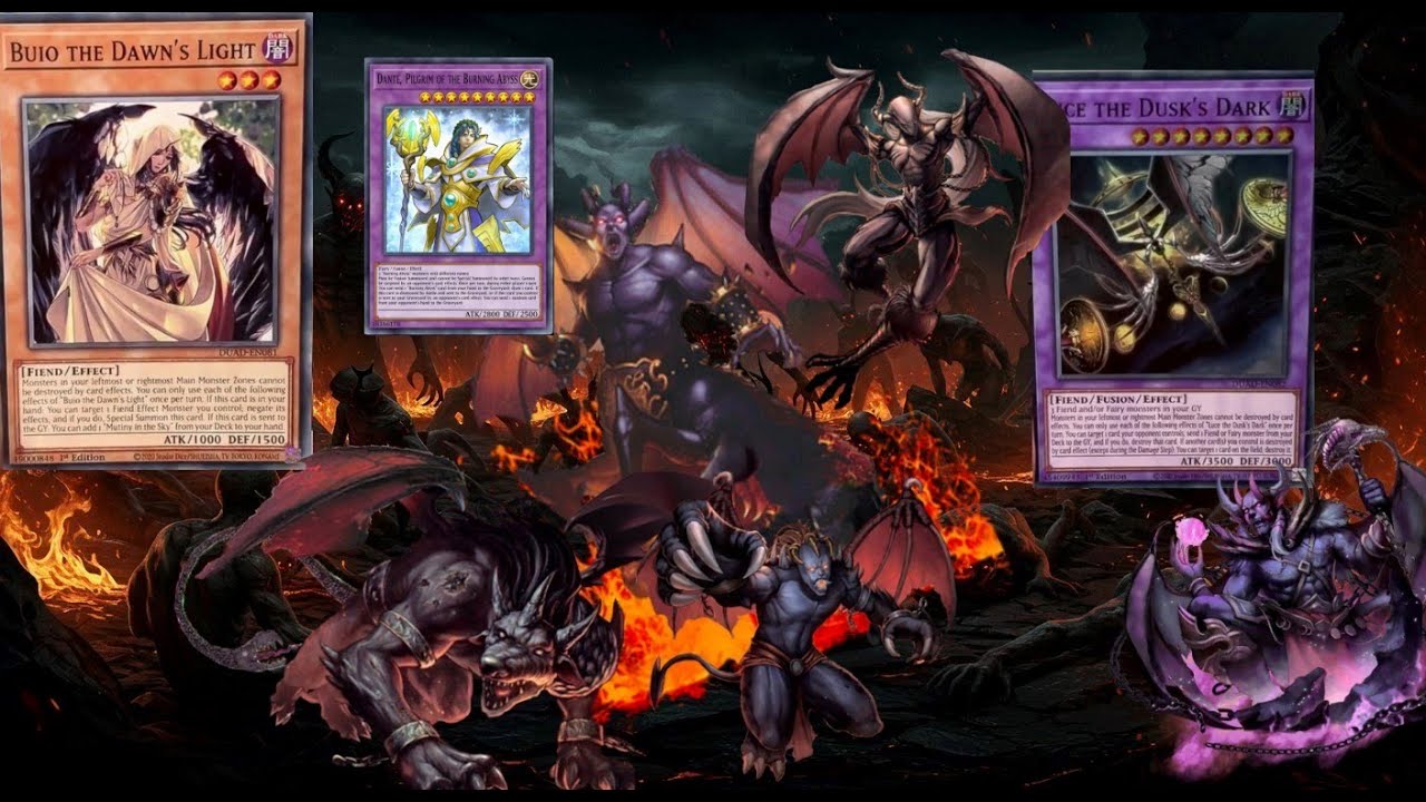 (Ygopro MDPRO3 )BURNING ABYSS  deck,Buio the Dawn’s Light,Luce the Dusk’s Dark,[TCG-DUAD]