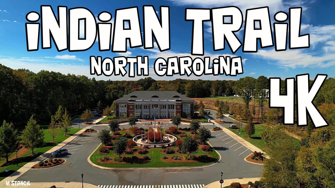Indian Trail North Carolina 4K  / Fast Growing Charlotte Suburb!! (DJI Mavic Air 2S Drone Footage)