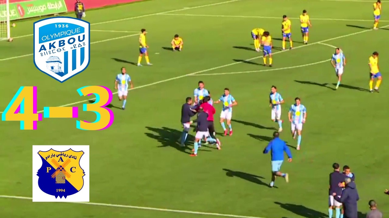 O AKBOU VS PAC (4-3), RÉSUMÉ ET BUTS DU MATCH.