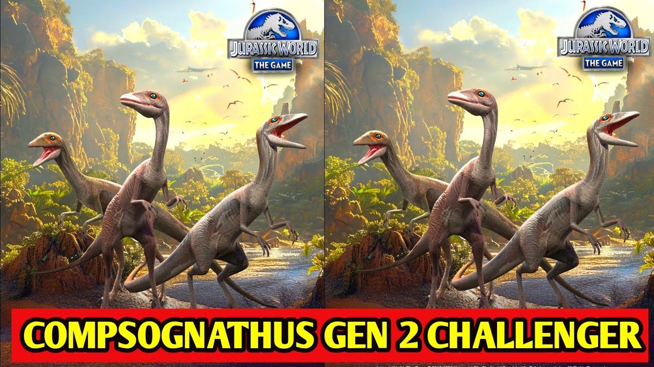 UNLOCKED COMPSOGNATHUS GEN 2 CHALLENGER | JURASSIC WORLD THE GAME