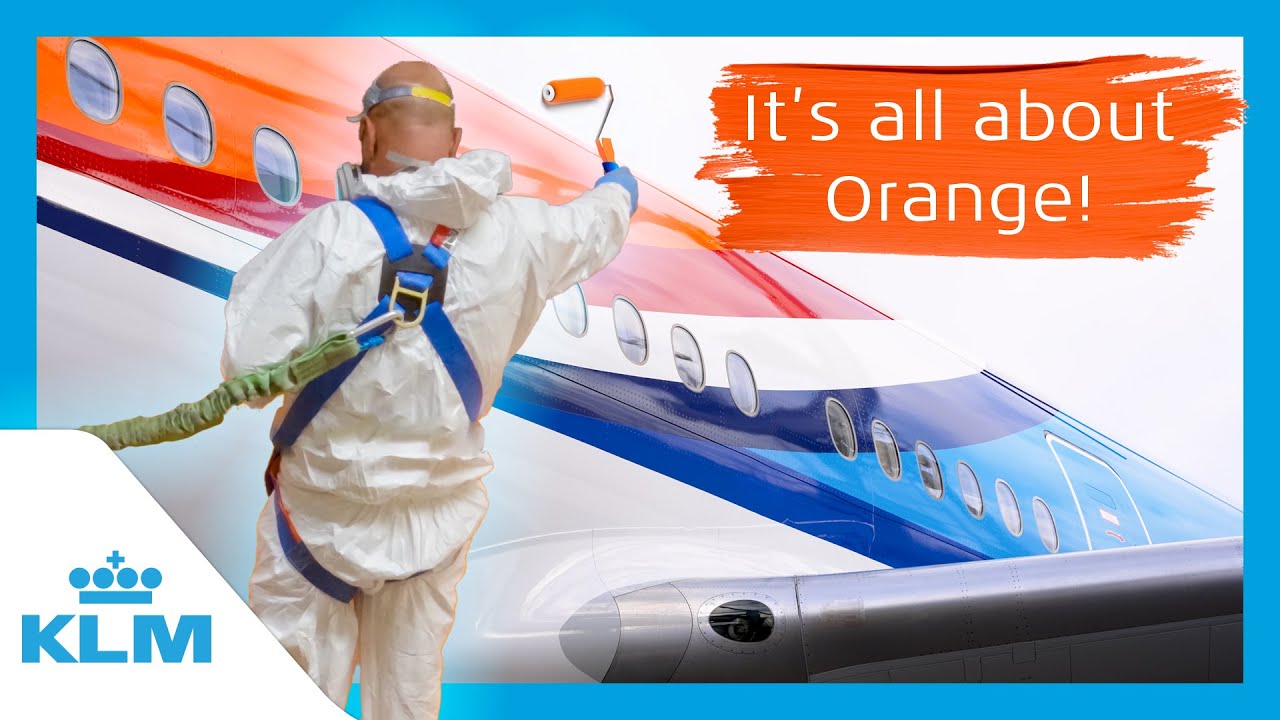 Hello Beauty! A fresh coat for our Orange Pride 😍🧡 | KLM
