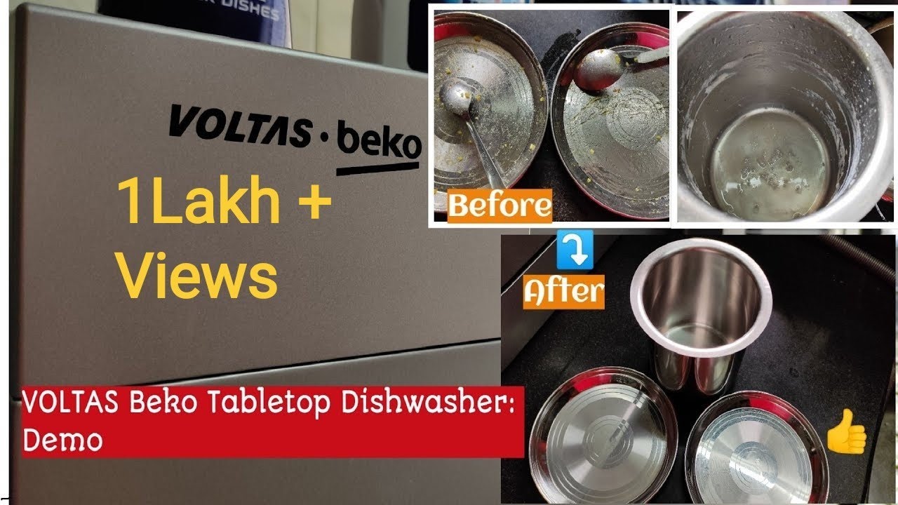 VOLTAS-Beko 8 Place Table top Dishwasher I Best & Compact Countertop Dishwasher I Detailed DEMO