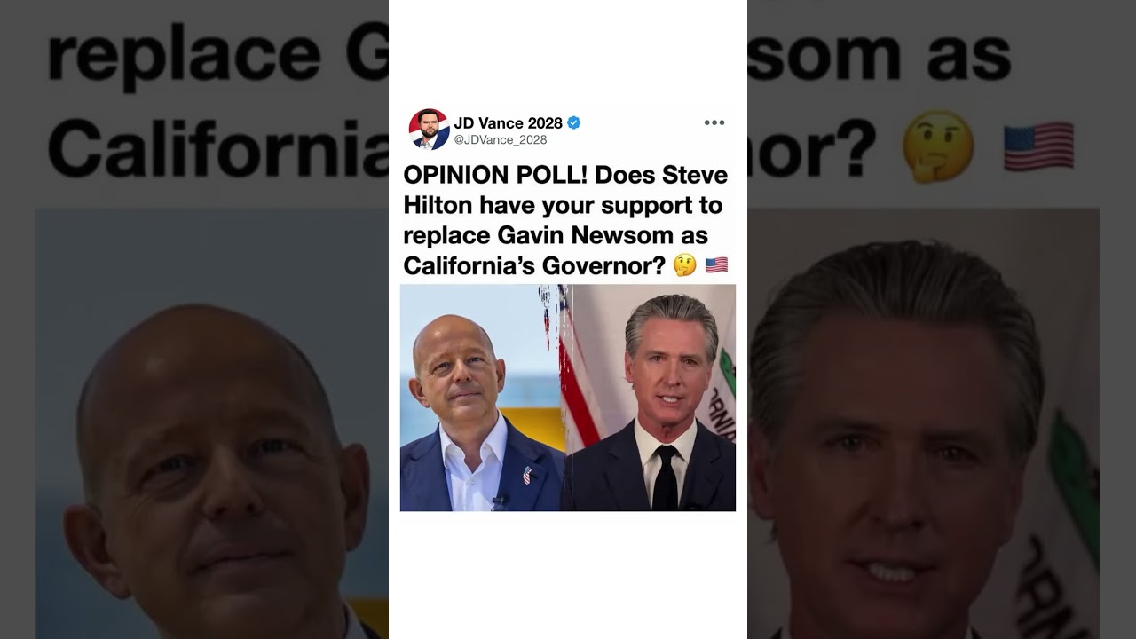 Steve Hilton vs Gavin Newsom? 🇺🇸