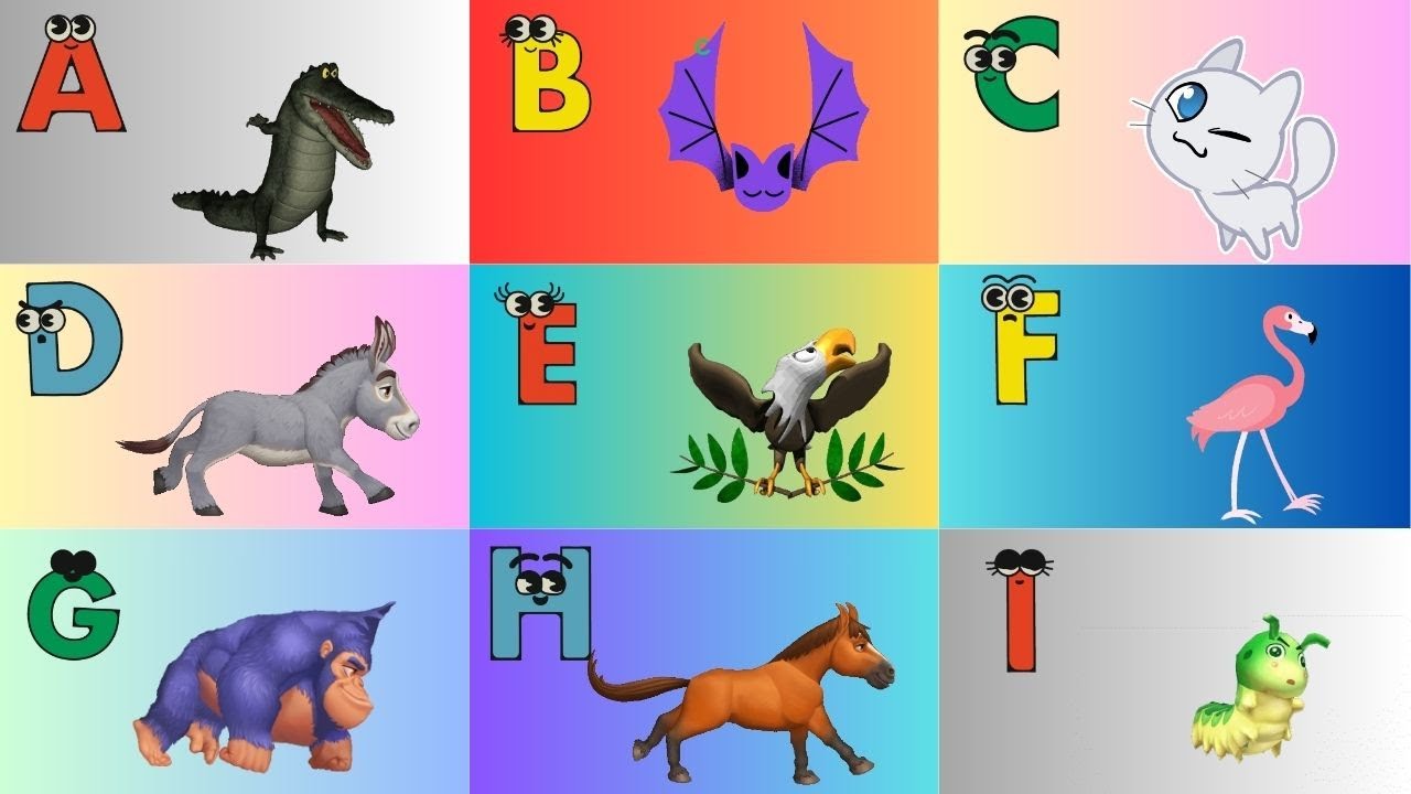 ABC  Animal Sounds Song N19T1 | Alphabet Animals Song for Kids | Kids TV Education