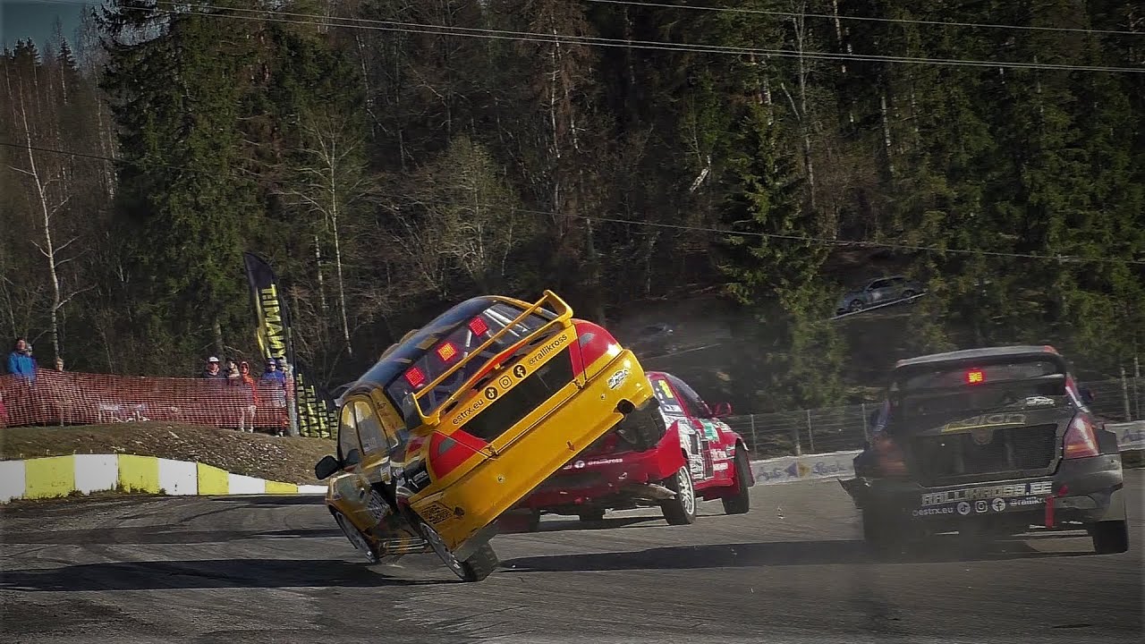 Eesti MV rallikrossis 2022 / ESTRX Rallycross 2022 1.etapp Elva/Kulbilohu (Crashes & Mistakes)
