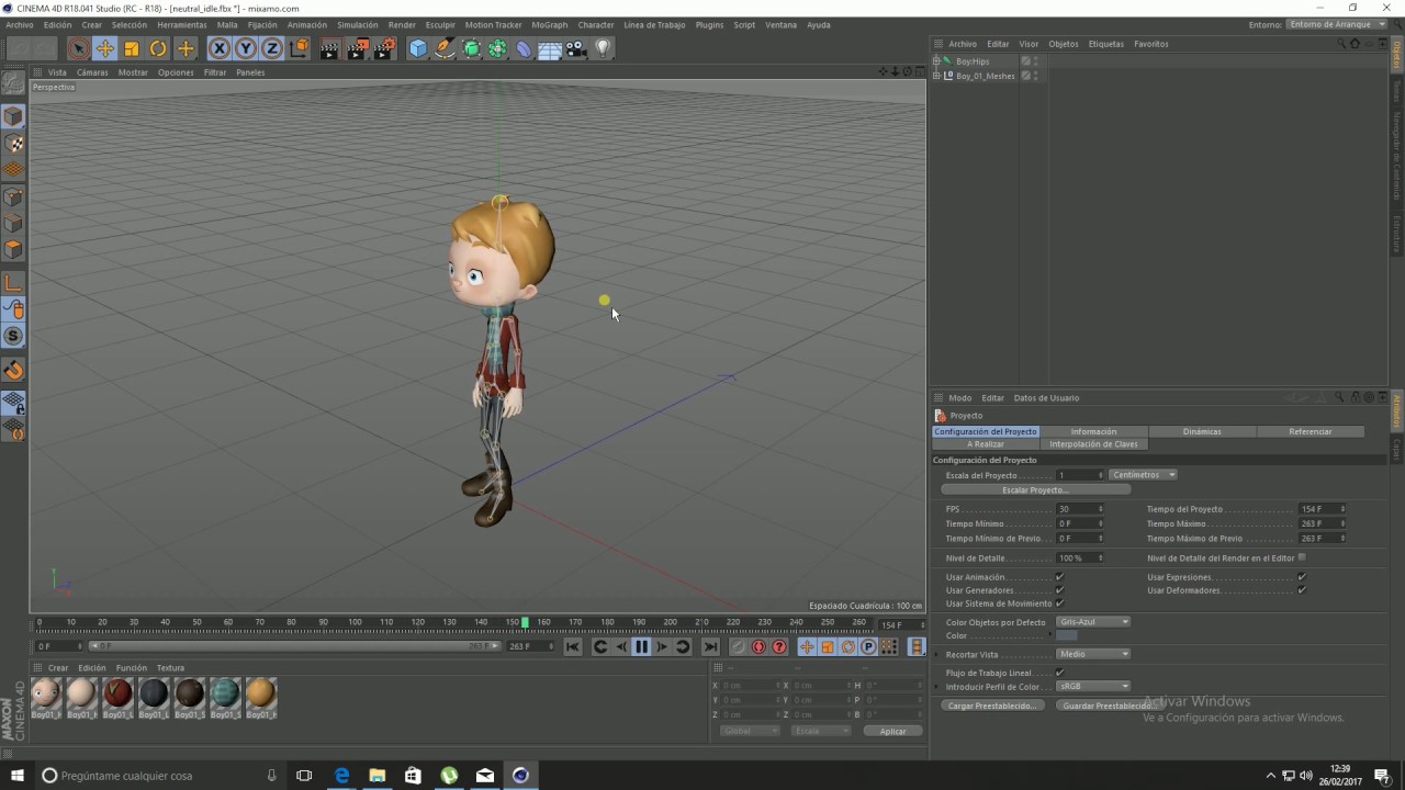 Tutorial Cinema 4D - Mixamo - Motion clips