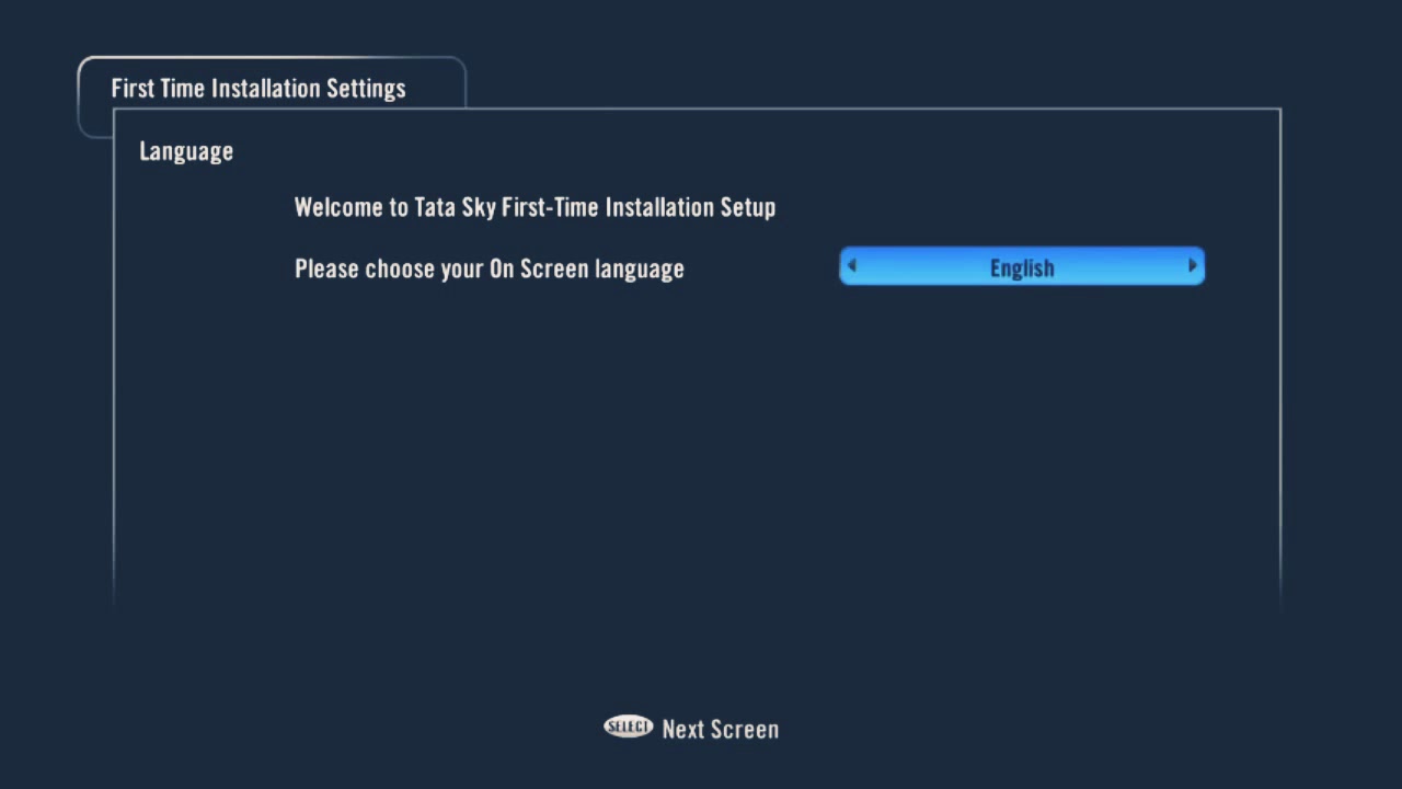 Tata Sky new setting ~2018~2019~ update new Tata Sky system setup frequency change