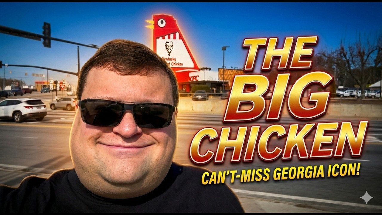 The Big Chicken - Landmark & Unique KFC Restaurant - Roadside Attraction - Marietta, GA