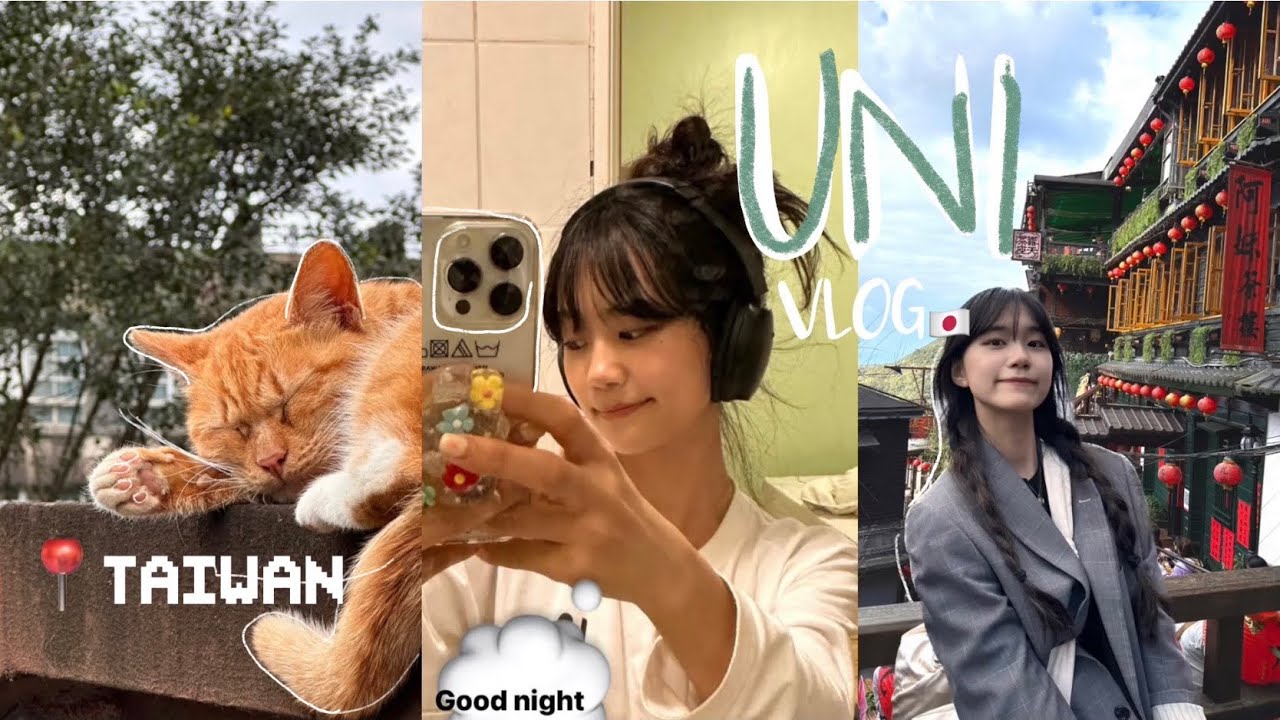 ENG)日本から台湾へ🛫少し変わった大学生の春休みの日常💭🛵(ft.台湾でプロジェクト!?おすすめ台湾フード,視聴者様にあった話, 千と千尋の神隠しのあの場所に行ってきた!