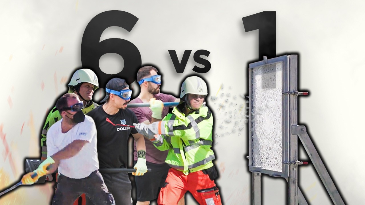 6 MÄNNER vs. PANZERGLAS: Ist das wirklich das stärkste Glas der Welt?