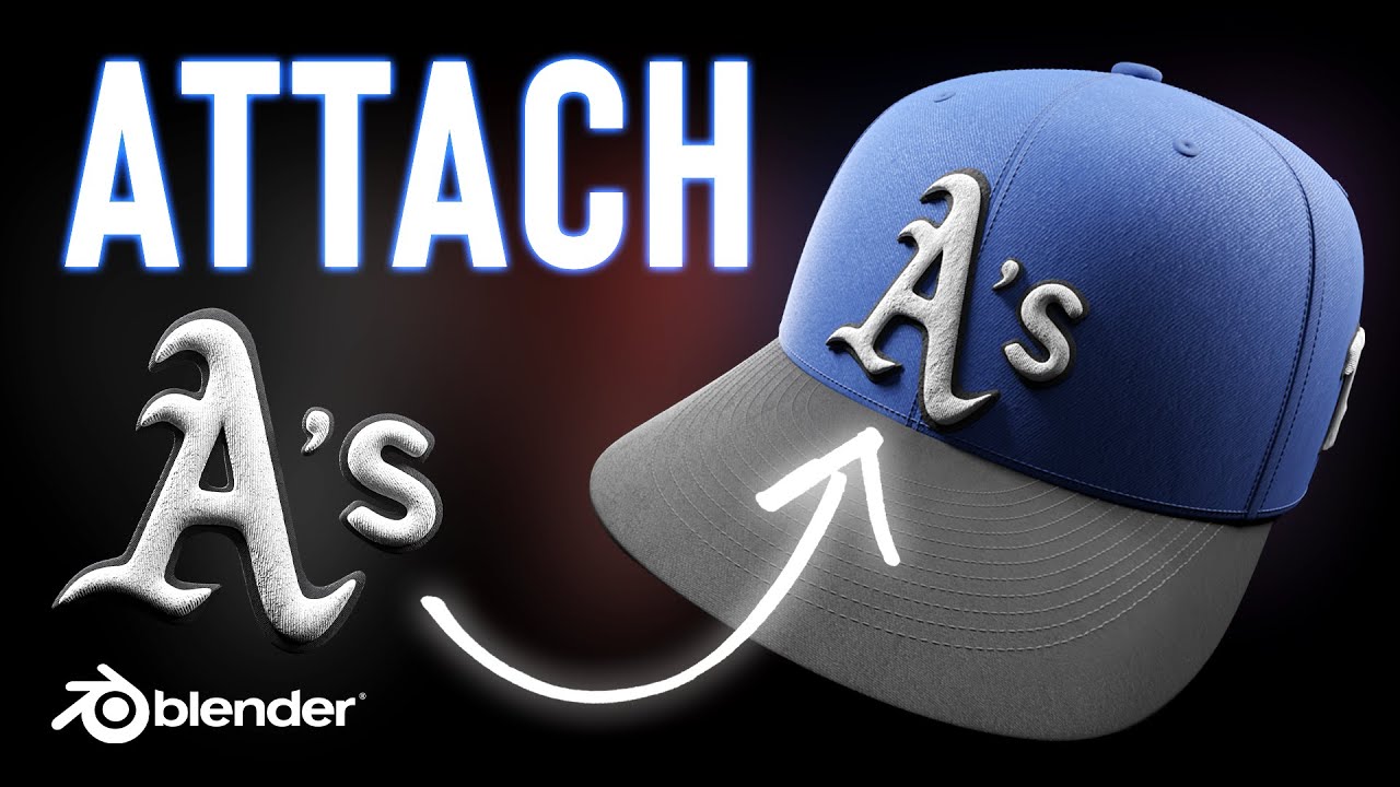 Attach Logo / Attachment / Embroidery in Blender | Tutorial