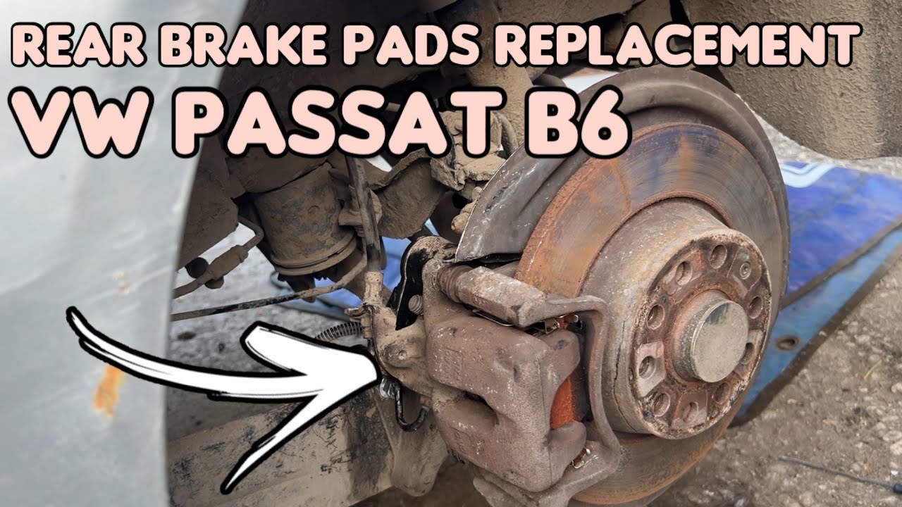 VW Passat B6 Rear Brake Pads Replacement with Hand Brake Motor Removal