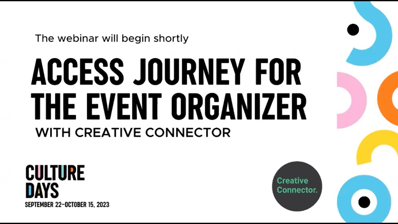 Access Journey for the Event Organizer