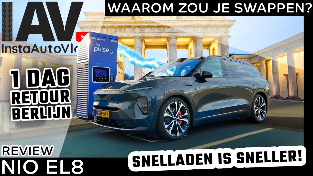 Snelladen blijkt sneller dan swappen | Op 1 dag retour Berlijn in de Nio EL8