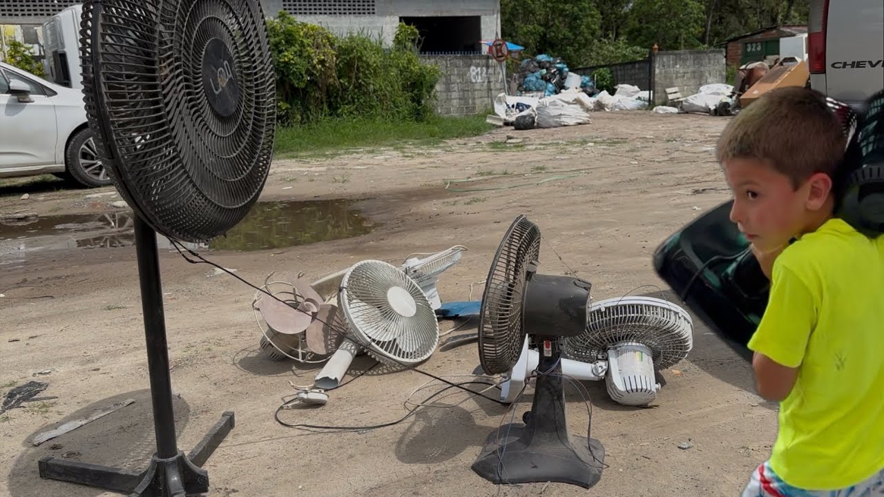 VENTILADORES DA RECICLAGEM DA PRAIA 