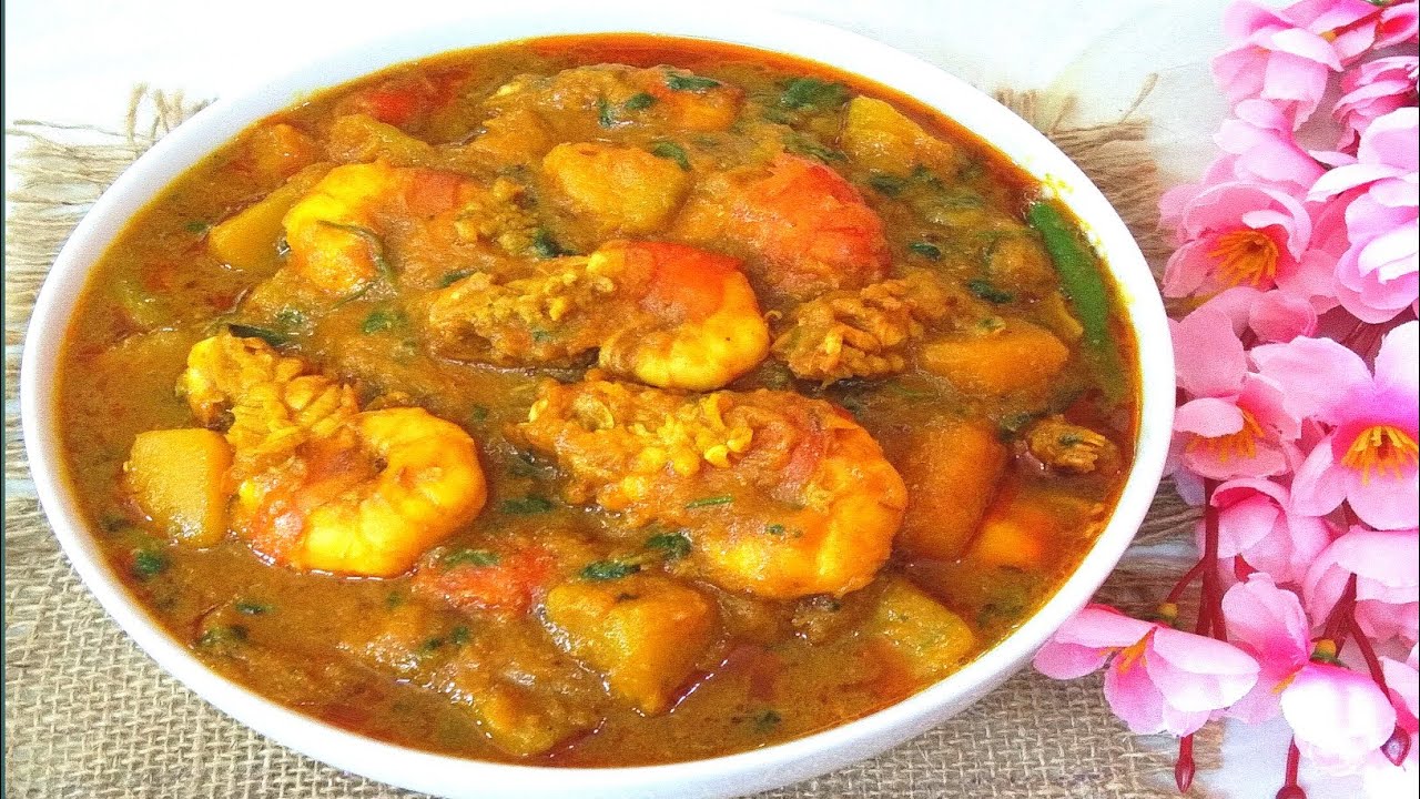 চিংড়ি মাছ দিয়ে মিষ্টি কুমড়া রান্না || Prawn Curry Recipe || Pumpkin With Shrimp Curry ||