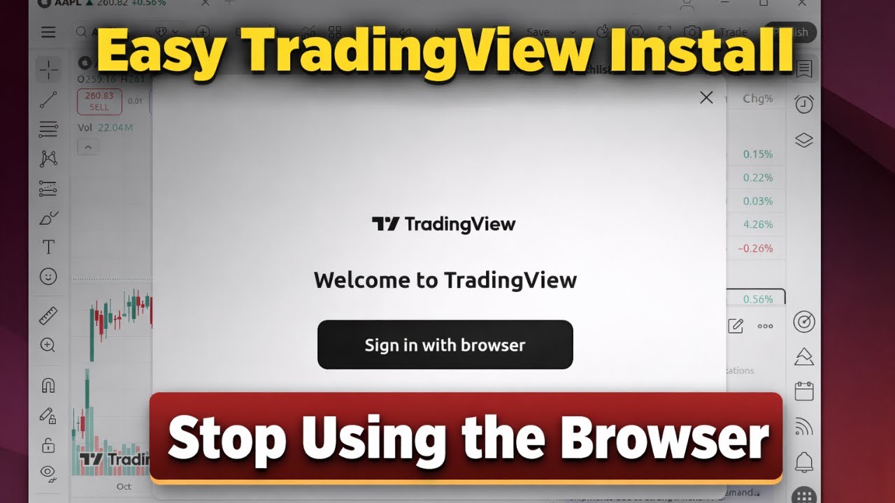 Прекратите пользоваться браузером! Установите TradingView на Ubuntu 24.04.