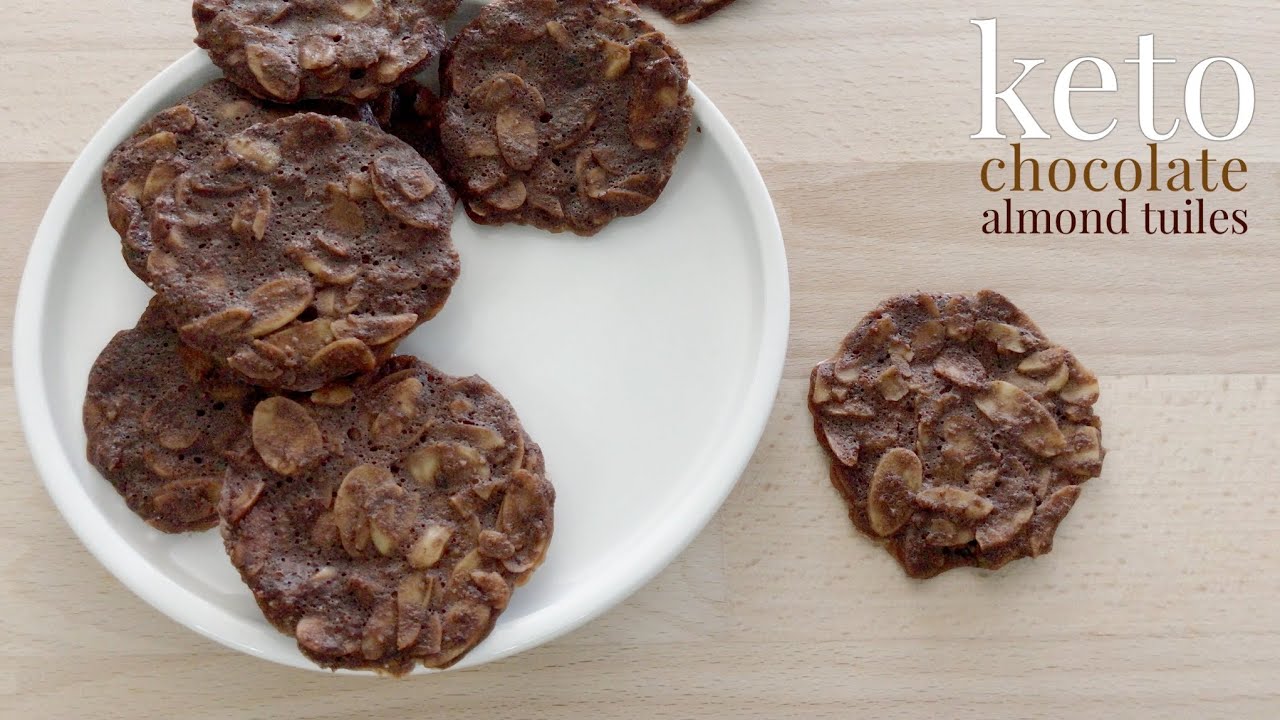 Keto Chocolate Almond Tuiles