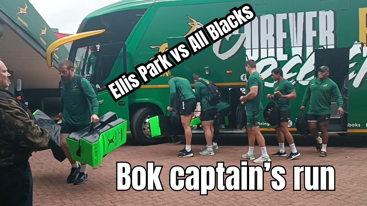 SPRINGBOKS: Captain's practice ahead of the All Black test at Ellis Park