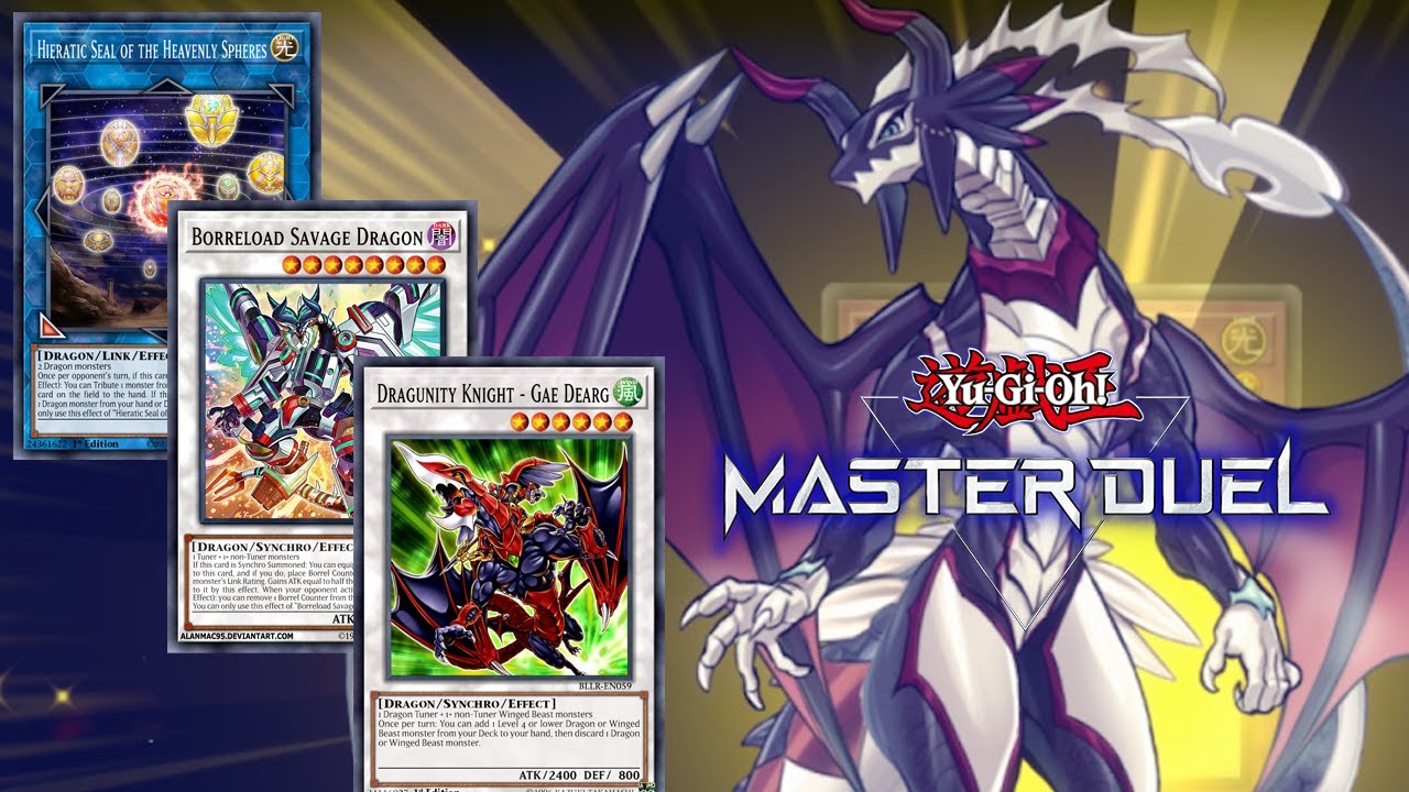 Dragon Maid Dragunity Deck Combo Gameplay | Yu-Gi-Oh! Master Duel