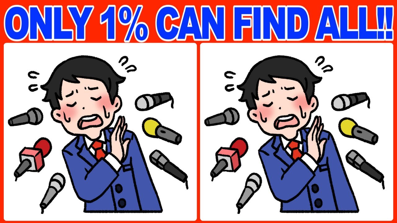 【Spot the difference】VERY HARD🔥Only genius can find all the differences in 90seconds!!