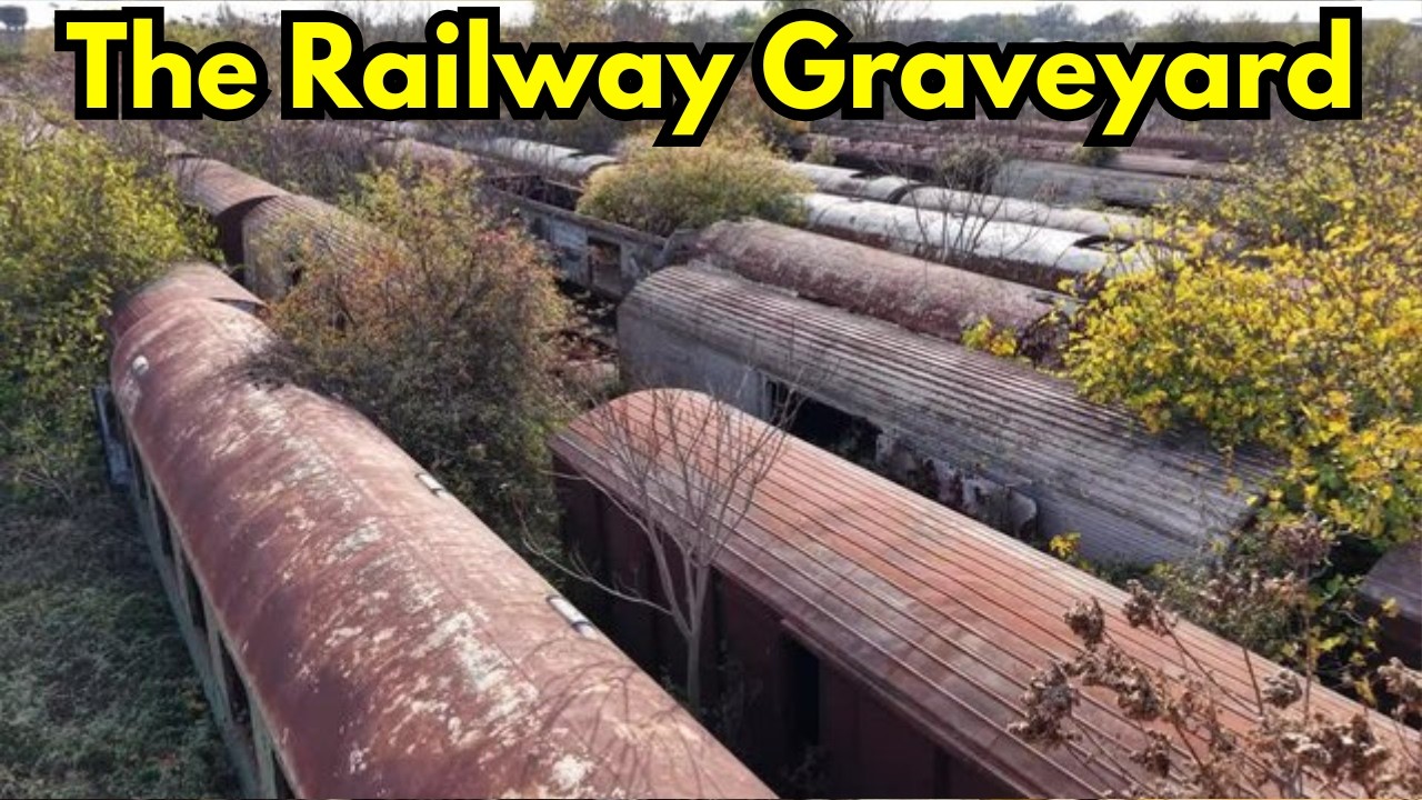 Why Were Thousands of Trains Abandoned in Thessaloniki? #abandoned #train #graveyard #fyp #rusting
